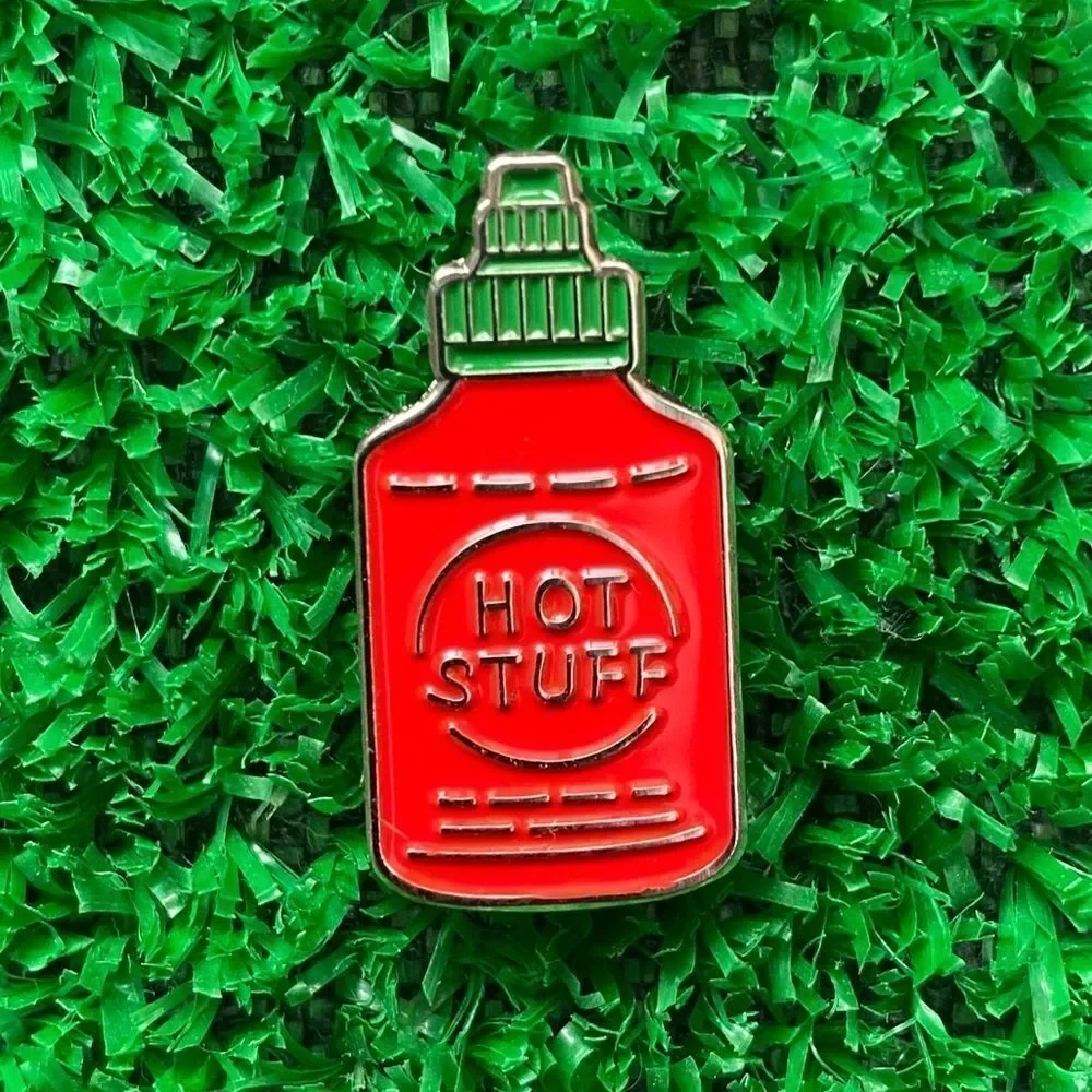 Hot Stuff Sriracha Sauce Enamel Pin/ Brooch